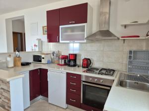 Kuchyň nebo kuchyňský kout v ubytování Apartment Kristić - Saplunara, Mljet