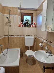 Koupelna v ubytování Apartmani Milenko Lubenice