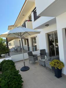 Balkón nebo terasa v ubytování Villa Naxos