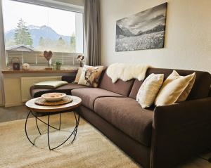 Posezení v ubytování Ferienwohnung Almwiese