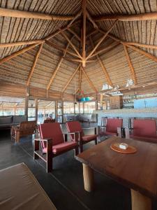 Χώρος καθιστικού στο Hôtel Safari Vezo Anakao