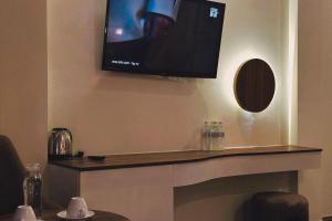 TV o dispositivi per l'intrattenimento presso Hong Nhan Hotel