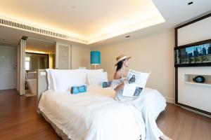 Katil atau katil-katil dalam bilik di Rest Detail Hotel Hua Hin