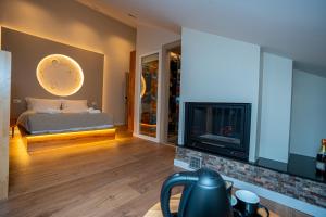 Ένα ή περισσότερα κρεβάτια σε δωμάτιο στο Hotel Jezerca Theth