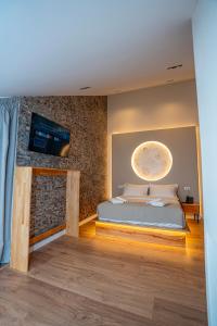 Ένα ή περισσότερα κρεβάτια σε δωμάτιο στο Hotel Jezerca Theth