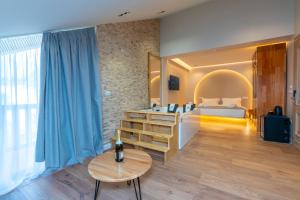 Ένα ή περισσότερα κρεβάτια σε δωμάτιο στο Hotel Jezerca Theth