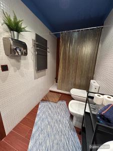 A bathroom at Apartamentos dúplex en Casa Rural Fundanal en Hoz de Jaca