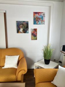 Posezení v ubytování Rödentaler Ferienwohnung