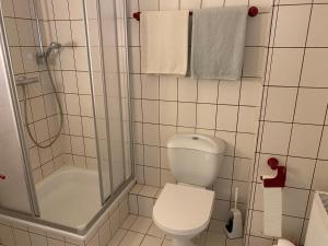Koupelna v ubytování Ferienwohnung Taubenschlag