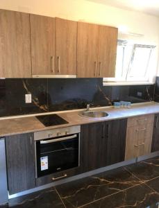 Kuchyň nebo kuchyňský kout v ubytování Apartman Galerija