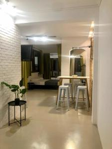 Krevet ili kreveti u jedinici u okviru objekta Loft in Aplotaria