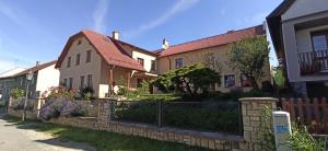 a row of houses on a street at Domus Nö58 in Litomyšl