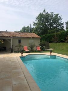 Bazén v ubytování Agréable maison avec piscine nebo v jeho okolí
