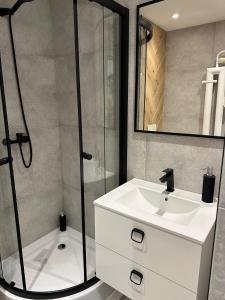 Kúpeľňa v ubytovaní Apartmán BB-centrum3