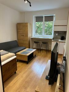 Kuchyňa alebo kuchynka v ubytovaní Apartmán BB-centrum3