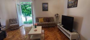 Televízia a/alebo spoločenská miestnosť v ubytovaní Guest House Riverside
