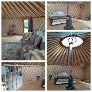 Posezení v ubytování Altitude Ecolodge Yourte