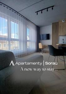 TV a/nebo společenská místnost v ubytování Apartamenty I SORAU