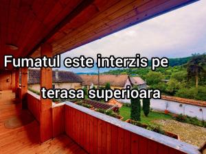 a view from the balcony of a house at Pensiunea Keisd in Saschiz +99 photos