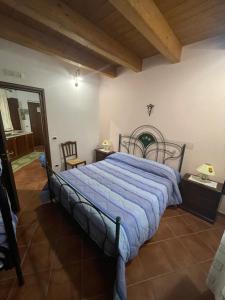 Postel nebo postele na pokoji v ubytování Casa di nonno Agostino