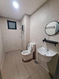 Vannituba majutusasutuses Trio Luxury Suites