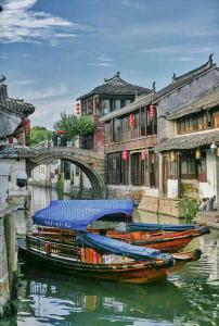 民宿附近的河景