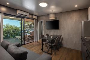 Posezení v ubytování Adrialux Camping Mobile Homes