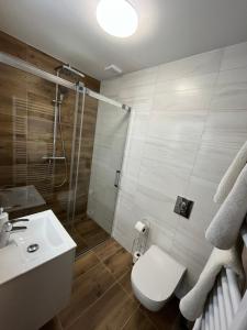 Koupelna v ubytování Hotel Algar