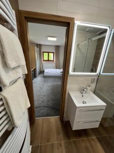 Koupelna v ubytování Hotel Algar