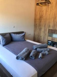 Un pat sau paturi într-o cameră la Villa to rent near the beach