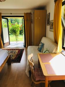 Posedenie v ubytovaní Ferienwohnung am Golfplatz