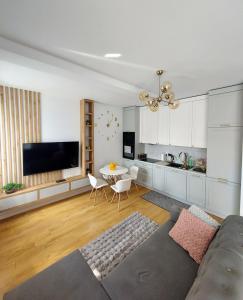 Η κουζίνα ή μικρή κουζίνα στο Apartament Aktywny Zdrój
