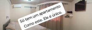Postel nebo postele na pokoji v ubytování Flat com AR e vista Espetacular na área central de GV-Garagem-wifi-Varandão