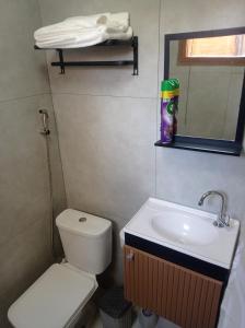 Koupelna v ubytování Flat com AR e vista Espetacular na área central de GV-Garagem-wifi-Varandão