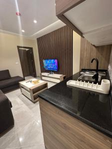 Μια τηλεόραση ή/και κέντρο ψυχαγωγίας στο Chic Apartments For Rent ave1-1