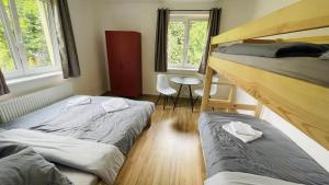 Postel nebo postele na pokoji v ubytování Orličky Apartments