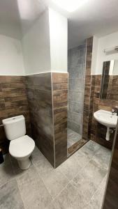 Koupelna v ubytování Orličky Apartments