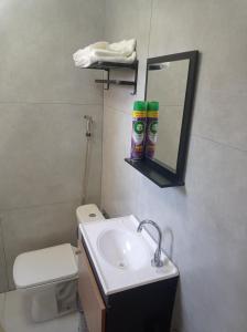 Koupelna v ubytování Flat com AR e vista Espetacular na área central de GV-Garagem-wifi-Varandão