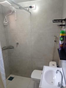 Koupelna v ubytování Flat com AR e vista Espetacular na área central de GV-Garagem-wifi-Varandão
