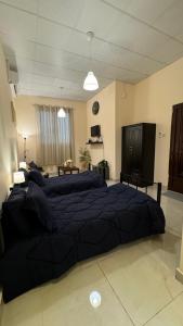 Ένα ή περισσότερα κρεβάτια σε δωμάτιο στο شقة النور