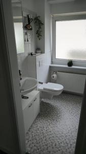 Koupelna v ubytování Dschungel-Apartment Steubenstr 13
