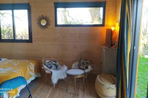 Posezení v ubytování Évasion nature - Tiny house