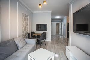 TV a/nebo společenská místnost v ubytování Deluxe Apartment