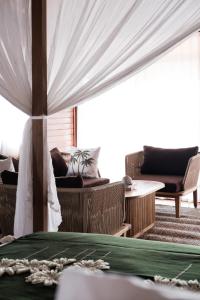 Coin salon dans l'établissement Anna Villas by Sumba-Beach