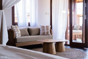Coin salon dans l'établissement Anna Villas by Sumba-Beach