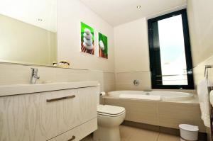 Koupelna v ubytování bamboo @ Le Paradis