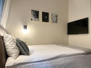 Postel nebo postele na pokoji v ubytování Hotel Hötorget