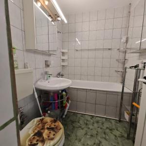 Koupelna v ubytování La Bianca la mare