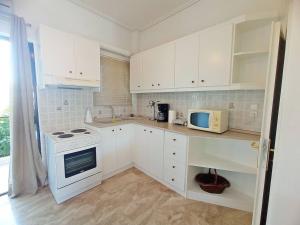 Kuchyň nebo kuchyňský kout v ubytování Lechaio Beach Corinth maisonette - Building B + 7 fotografií