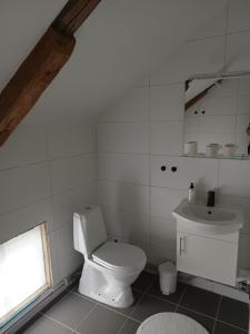 Koupelna v ubytování Kungsgården BnB